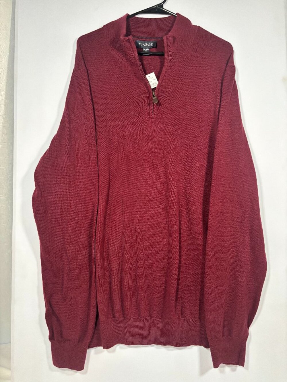 Jos. A. Bank Maroon Quarter-Zip Sweater - Men's Big & Tall Size 2XLT NWT